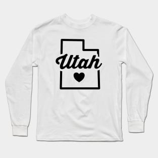 Utah Love Outline Vintage Long Sleeve T-Shirt